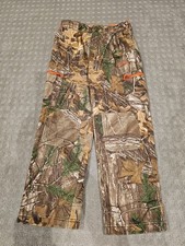 Cabela's Kids Camo Pants M Lined Fleece Warm Fall Winter Hunting Brown Realtree