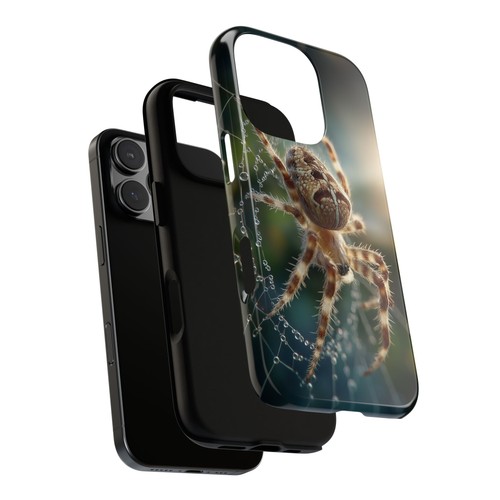 Brown Spider Wet Dew Web Phone Case for iPhone, Samsung Galaxy, Pixel - 第 15/241 張圖片