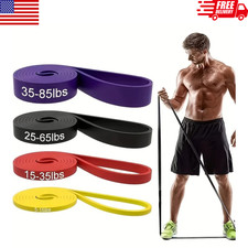 Heavy Duty Exercise Resistance Bands Fitness GYM Powerlift Pull Up Assist Band