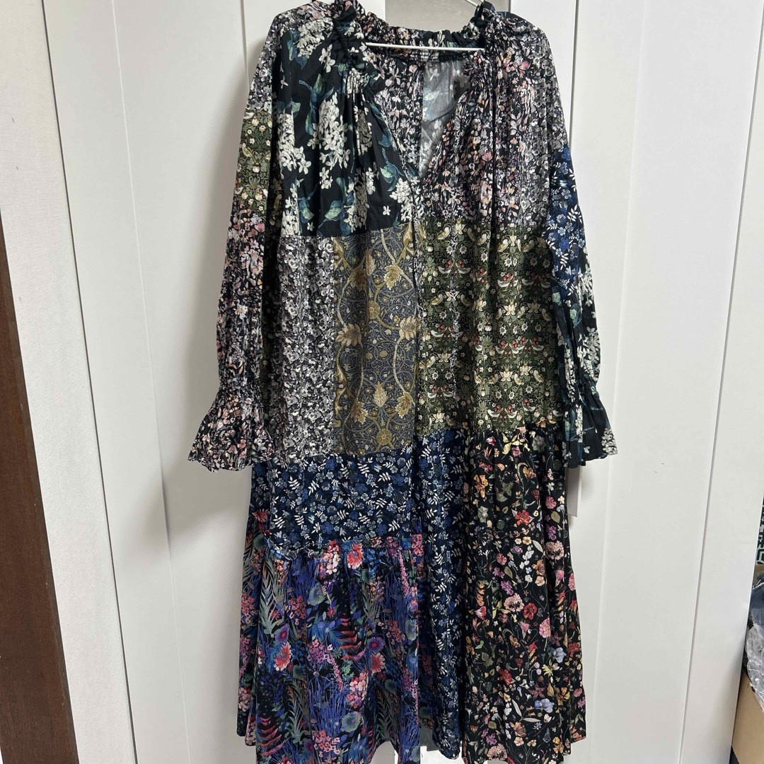 AMERI Liberty Patchwork Black Dress - image 8