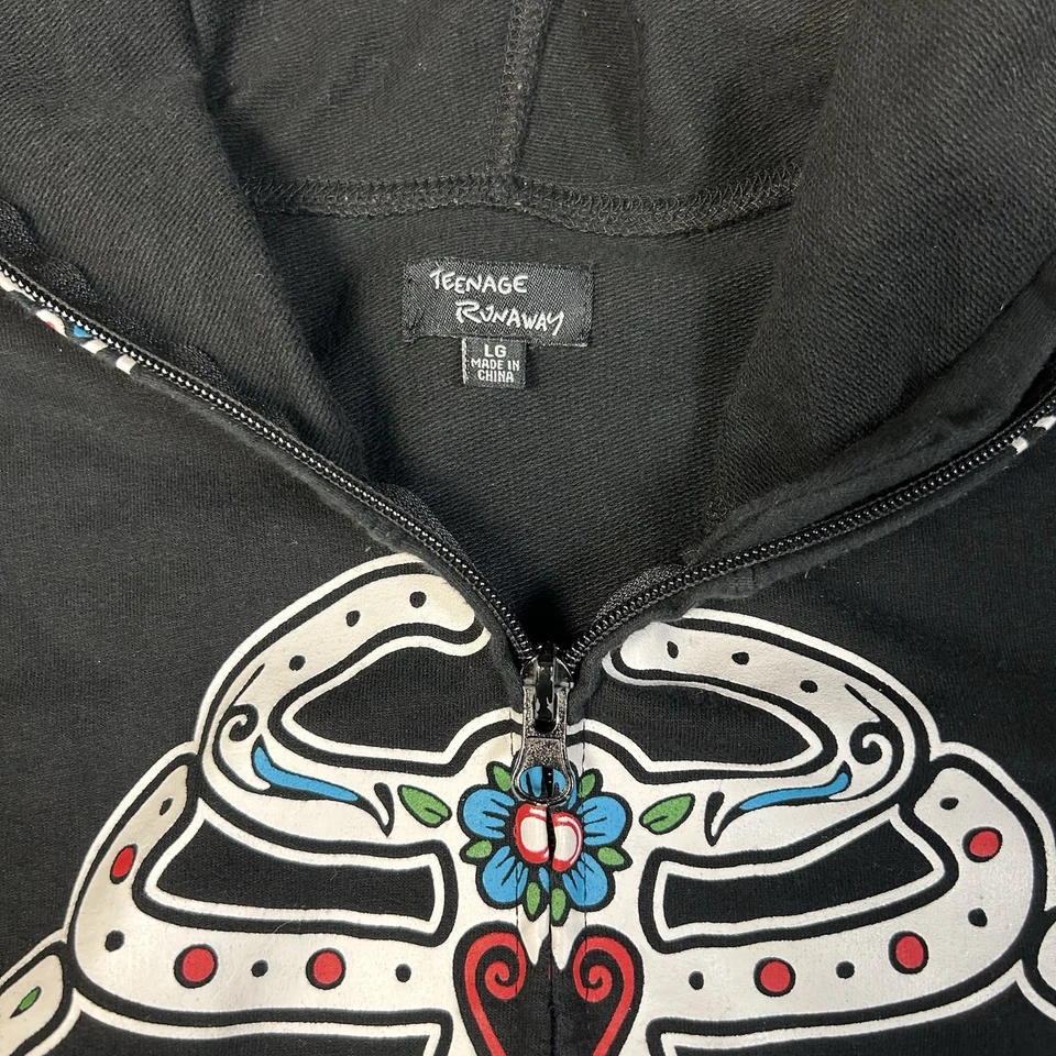 Máscara facial completa con capucha calavera esqueleto JUNIOR grande unisex cremallera completa tema candente Foto 4 de 4