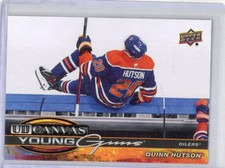 2025-26 Upper Deck Quinn Hutson UD Canvas Young Guns Rookie Edmonton Oilers