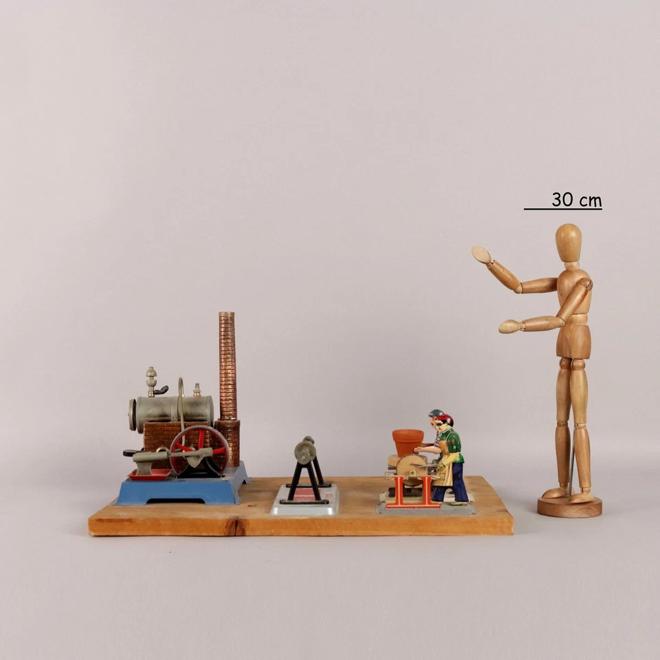 Modellino di Caldaia a Vapore Wilesco Vintage Ferro Germania Anni 80 Originale - Immagine 2 di 4