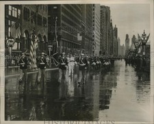1939 Press Photo East Side Post of St Paul Marching Down Chicago's Michigan Ave.