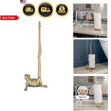 Gold Paper Towel Holder Frog Cast Iron Kitchen Bathroom Decor