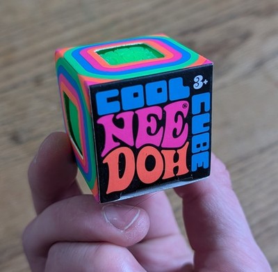 (NEW) Nee Doh Cool Cube Squish Toy RANDOM COLOR