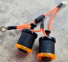 1" 8-32 Tattoo Machine Parts Coils 8 Wrap Black  Orange Washers Neon Forward