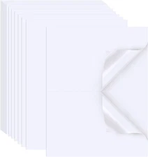 Printable Sticker Paper for Inkjet Printer, 40 Sheets 5.5x8.5