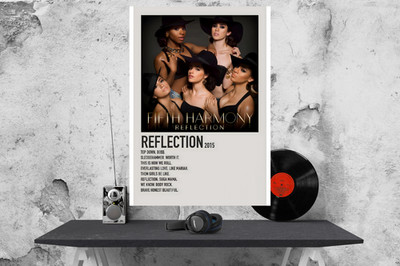 Fifth Harmony Reflexionsalbum Cover Poster/Druck A3/A4/A5 230 g/m² gerahmt