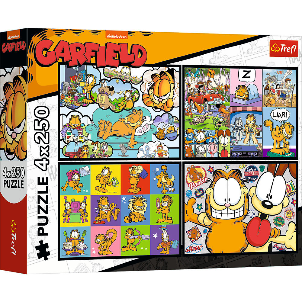 Trefl 4 Puzzles - Garfield Doesn't Like Mondays - Garfield - Bild 2