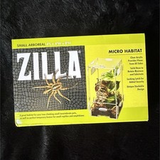 Zilla Micro Habitat Small Arboreal 4x4x8 Clear Acrylic Terrarium Enclosure