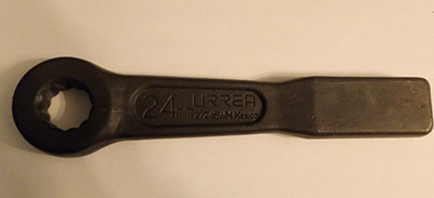 New URREA 24mm 12 Pt. STRIKING WRENCH.  2724SWM Hammer Wrench.  Free Ship