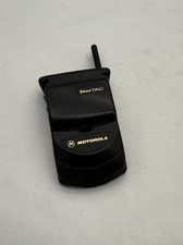 Vintage Motorola StarTAC ST7868W Black Dual Band Flip Phone for Prop Use - H3468