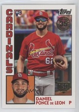 2019 Topps 1984 Baseball Rookies 150th Anniversary /150 Daniel Ponce de Leon 2x6