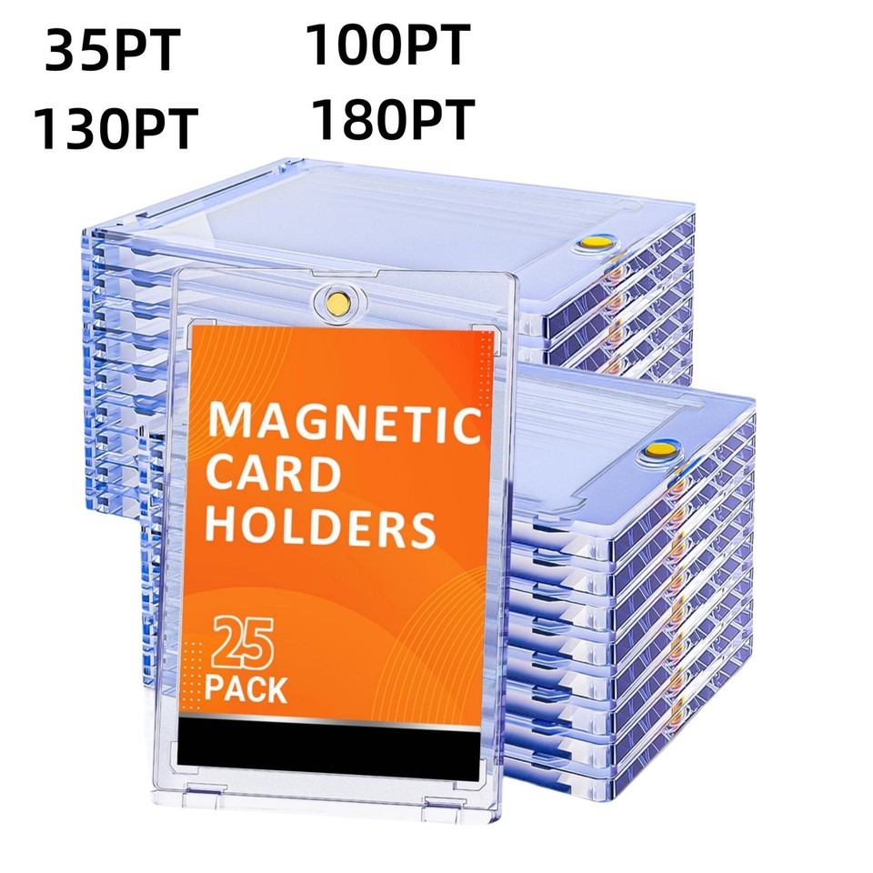 25Pack/100Pack 35 100 130 180Pt Magnetic Card Holders One-Touch For Trading Card