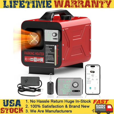 #ad Diesel Air Heater All in one 12V 8KW Converter Bluetooth App LCD Car RV Indoor $84.79