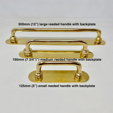 Knobs Handles Backplate Brass LACQUERED Solid Polished Brass Handles and Knobs