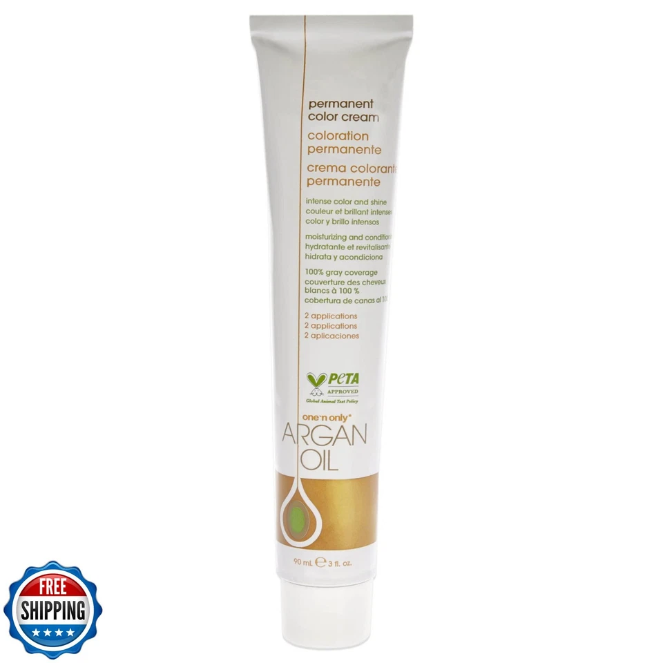 Color de cabello permanente One N' Only - Tinte de cabello permanente hecho con aceite de argán - D Foto 2 de 4