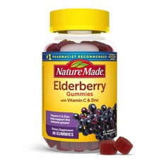 Nature Made Elderberry Gummies with Vitamin C and Zinc, Dietary Supplement fo...