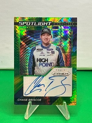 2021 Panini Prizm Racing - Chase Briscoe #SS-CB - Spotlight Sigs Tie Die /50