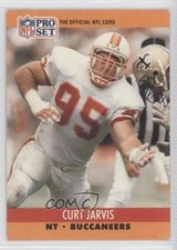 1990 Pro Set Curt Jarvis (The Official NFL Card on Front) #657 Rookie RC 0b6. rookie card picture