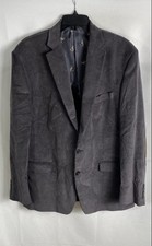 Lauren Ralph Lauren Men's Gray Corduroy Sport Coat Blazer Elbow Patches Sz 44R
