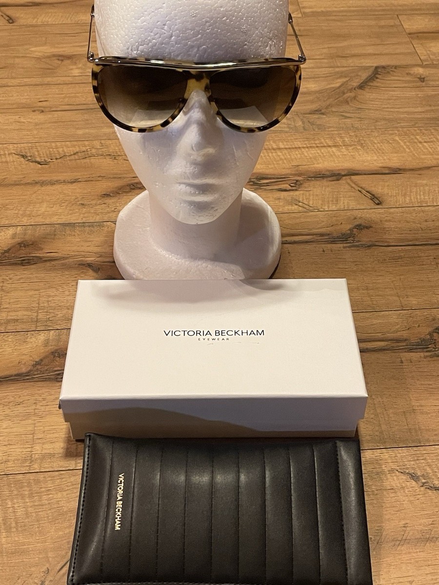 NEW ~ VICTORIA BECKHAM VB155S-214 Tortoise SUNGLASSES with Box