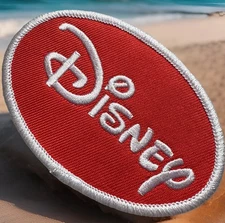 🔥 Disney Logo Embroidered Iron On Patch Disneyland Summer Fun ~ FAST SHIPPING!