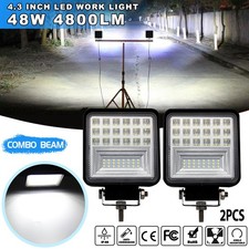 2PCS 4" LED Work Lights for Caterpillar Skid Steers Excavator Forklift Loader