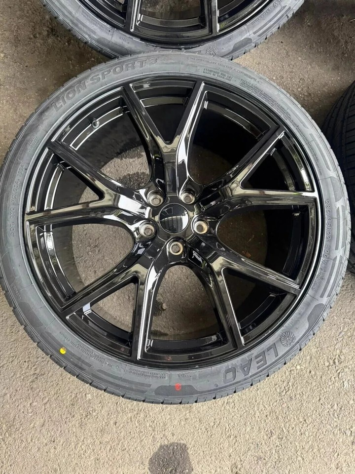 22x10 JEEP GRAND CHEROKEE TRACKHAWK GLOSS BLACK WHEELS RIMS TIRES SRT ...