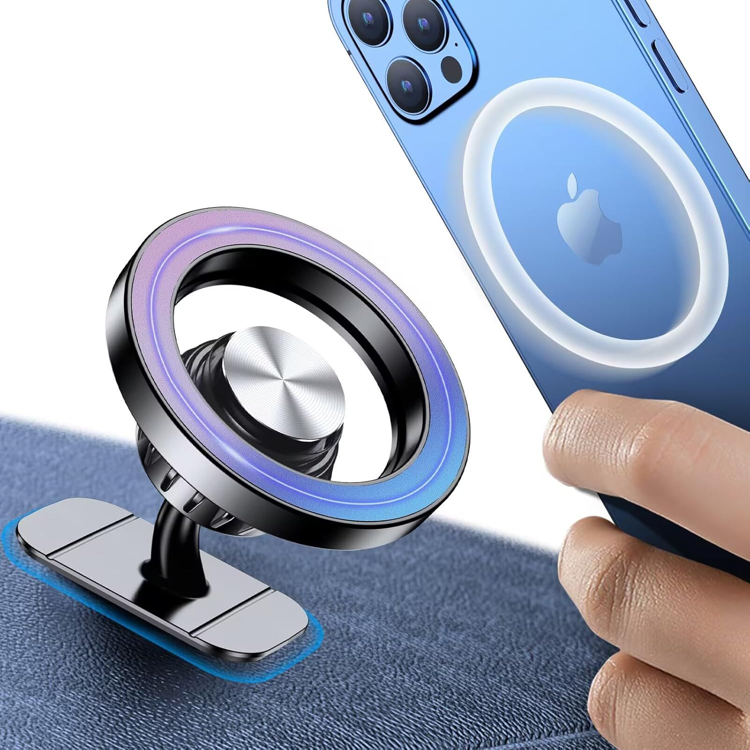 For Magsafe Car Mount【20 Strong Magnets】 Magnetic Phone Holder for Car Phone