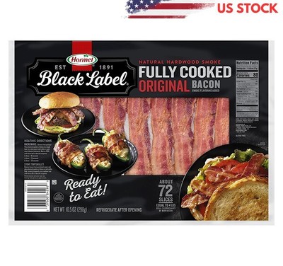 Hormel Black Label Fully Cooked Bacon,10.5 Ounce (Pack of 1)