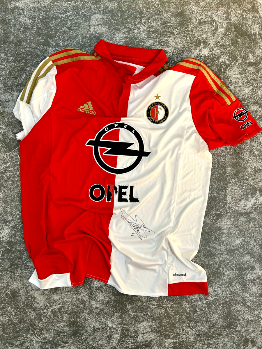 Feyenoord Rotterdam ADIDAS #AA0592 2016-2017 Home sz XL Signed by