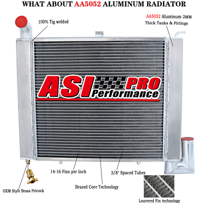 3 Rows Aluminum Radiator fit 1963-1972 1971 Chevrolet Corvette C1,V8 | eBay