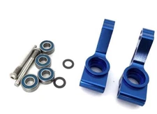 NEW Powerhobby Aluminum Oversized Rear Hub Carriers Blue FOR Traxxas Slash Drag