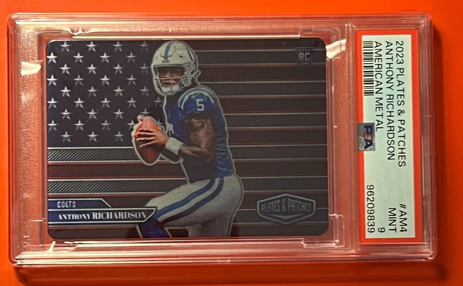 Anthony Richardson Panini Plates & Patches American Metal #AM4 Base