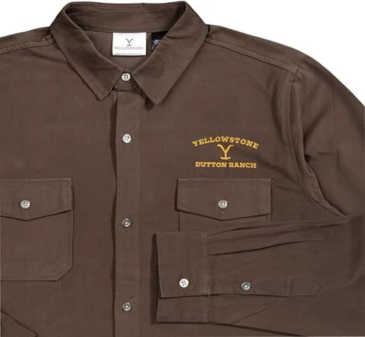 Camisa de Trabajo Yellowstone Dutton Ranch Abotonada Manga Larga Disfraz Juegos con disfraces Conjunto Foto 4 de 4