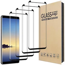 4Pack For Samsung Galaxy Note 8 Tempered Glass Screen Protector Case Friendly