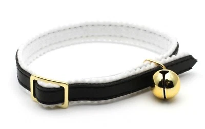 Ancol Cat Kitten Safety Collar with Bell, Adjustable, Black