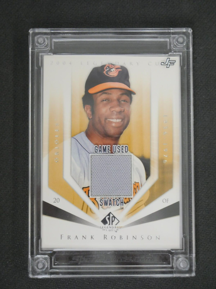 FRANK ROBINSON 2022 JERSEY FUSION GAME USED SWATCH -BALTIMORE