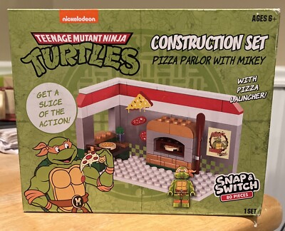 Teenage Mutant Ninja Turtle Construction Set Pizza Parlor Mikey Factory Sealed
