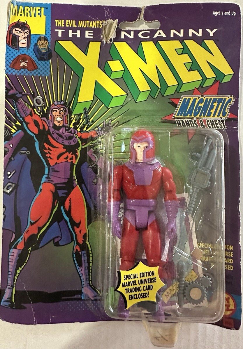 【未開封】X-MEN MAGNETO フィギュア 1992 Marvel Comics The Uncanny X-Men Carded Action Figure