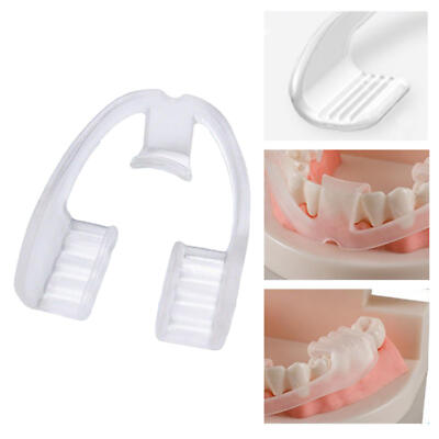 2 Pieces Silicone Mouth Guard Night Teeth Clenching Grinding Sleep Dental Bite