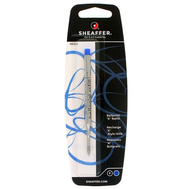 99324 Sheaffer K Ballpoint Pen Refill, Blue Ink, Fine Point, Pack of 1