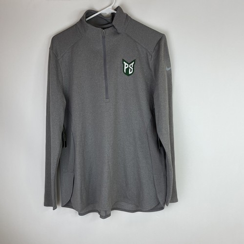 Nike Dri-Fit PS 1/4 Zip Sweater Golf Grau Damen Gr. Large Standard Fit Pullover