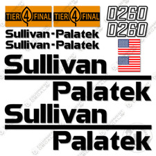 Fits Sullivan Palatek D260 Decal Kit Tier 4 Final Air Compressor - 3M VINYL!