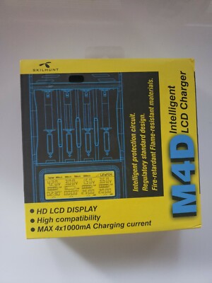 Skilhunt M4D LCD Intelligent Charger for 26650 16340 14500 AAA AA 4x1000mA