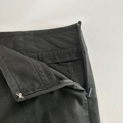 Loft Ann Pants Womens Size 12 Black Side Zip Capri Chino Stretch Casual Career - Picture 4 of 11
