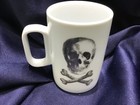 Z GALLERIE SKULL & CROSSBONES MUG never used! NEW! — photo 2