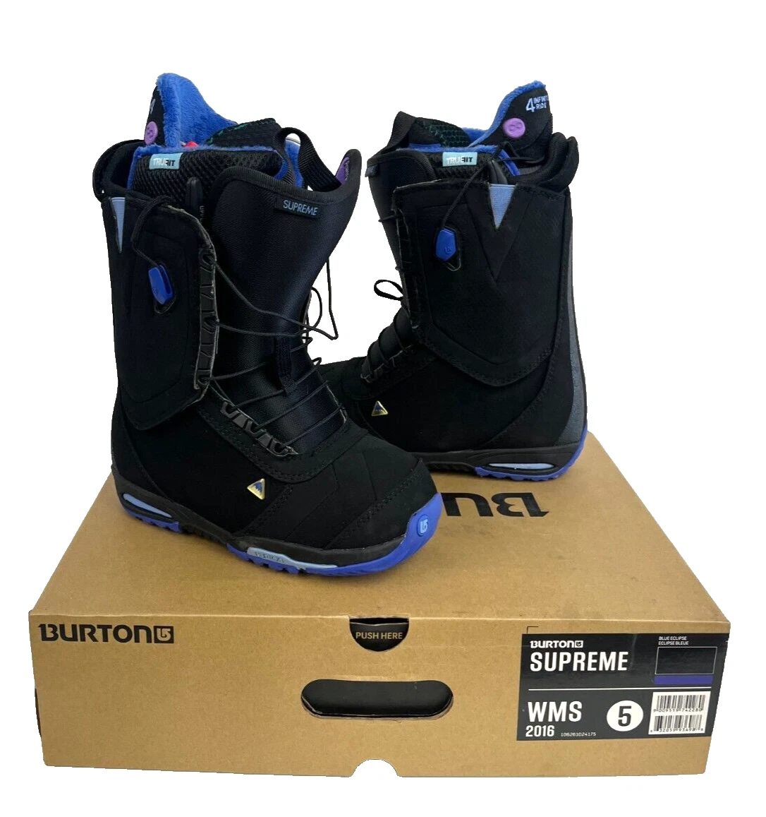 Bottes de snowboard Burton Supreme neuves dans leur boîte taille 5 femmes moulables à la chaleur livraison gratuite